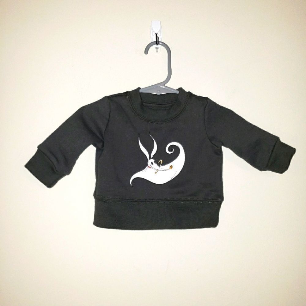 DISNEY BABY NIGHTMARE BEFORE CHRISTMAS ZERO SWEATSHIRT SIZE 0-3 MONTHS NWT